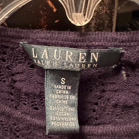 Lauren Ralph Lauren Navy and Blue Striped Sweater size small - Picture 2 of 6